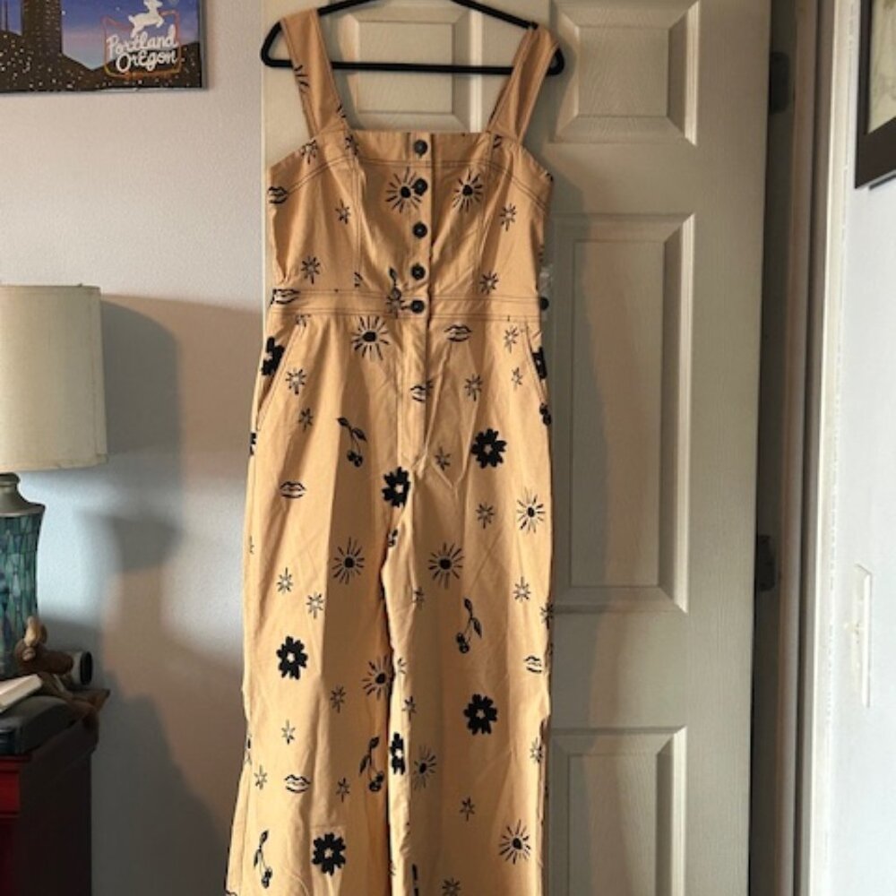 NWT Maeve Button-Front Jumpsuit - Size 14 - Picture 1 of 6